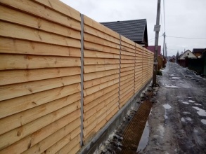 Деревянный забор елочка 150 метров фото в Балашихе